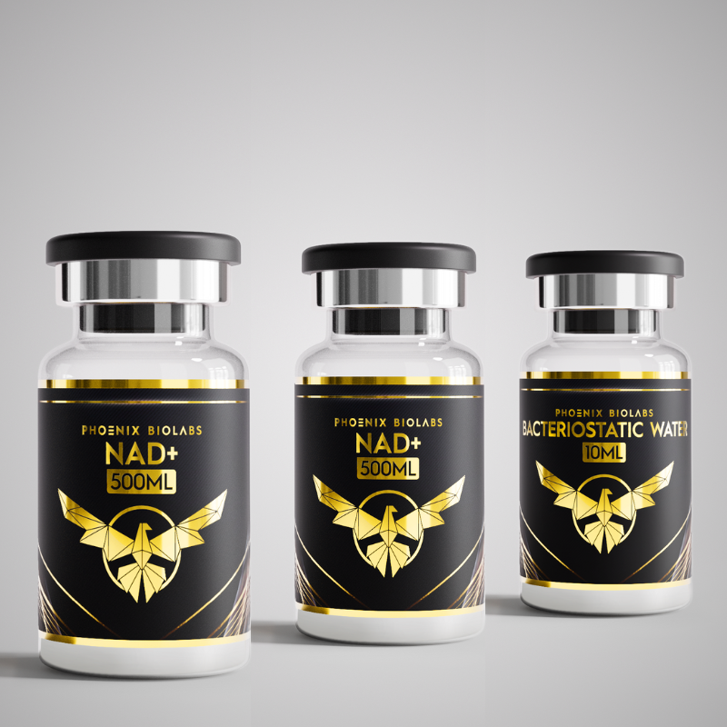 NAD+ 1000mg + Free 10ml Bacteriostatic Water