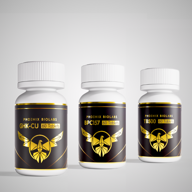 GLOW Blend Tablets – Multi-Peptide Combination (GHK-Cu • BPC-157 • TB-500)